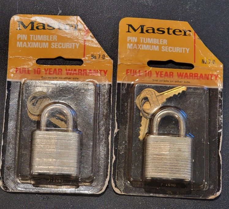 Set of 2 Master Padlocks