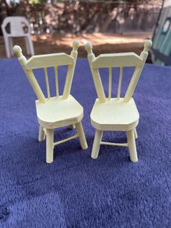 Assorted Melissa and Doug doll furniture tiny