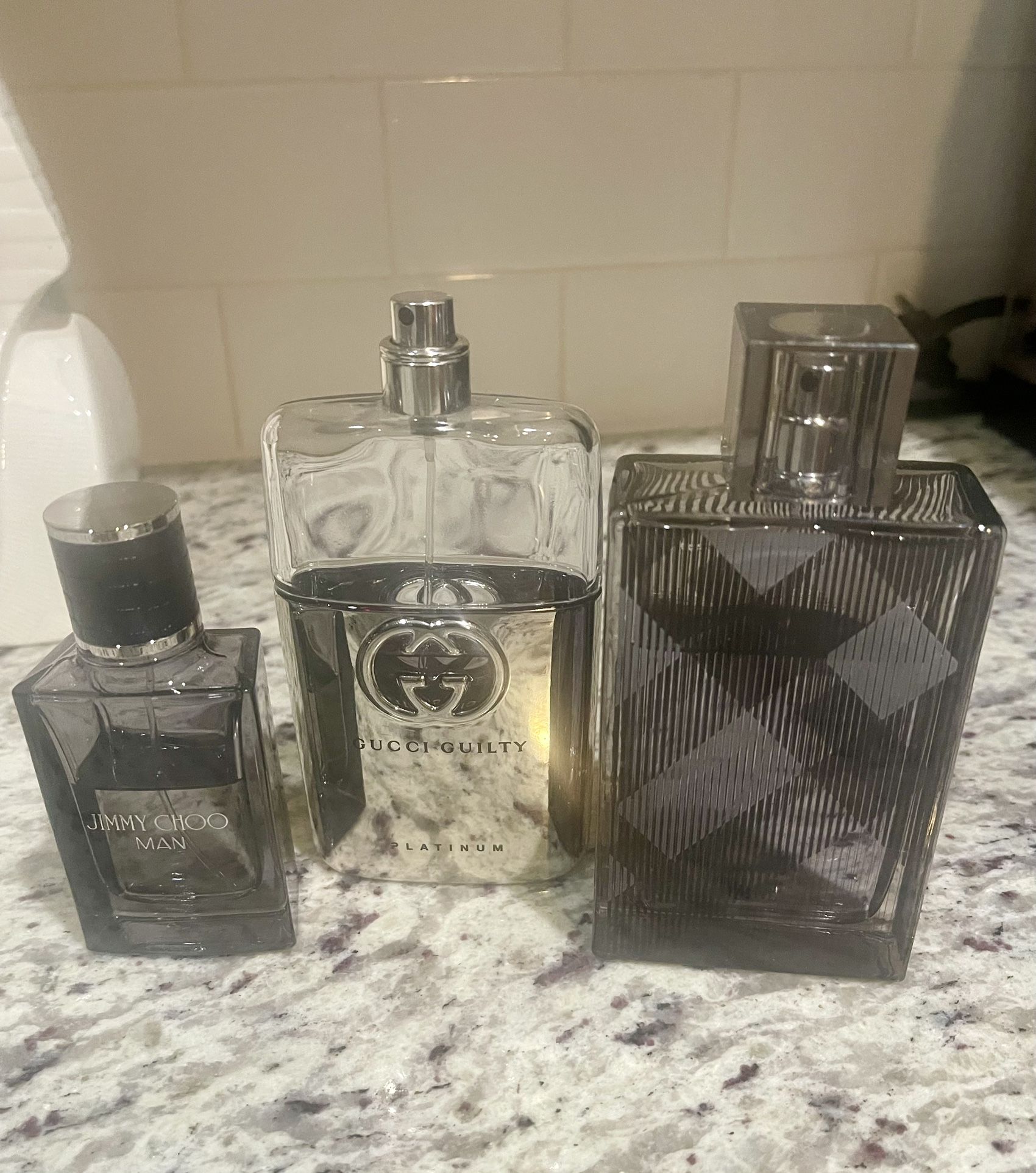 Gucci, Burberry, & Jimmy Choo cologne lot
