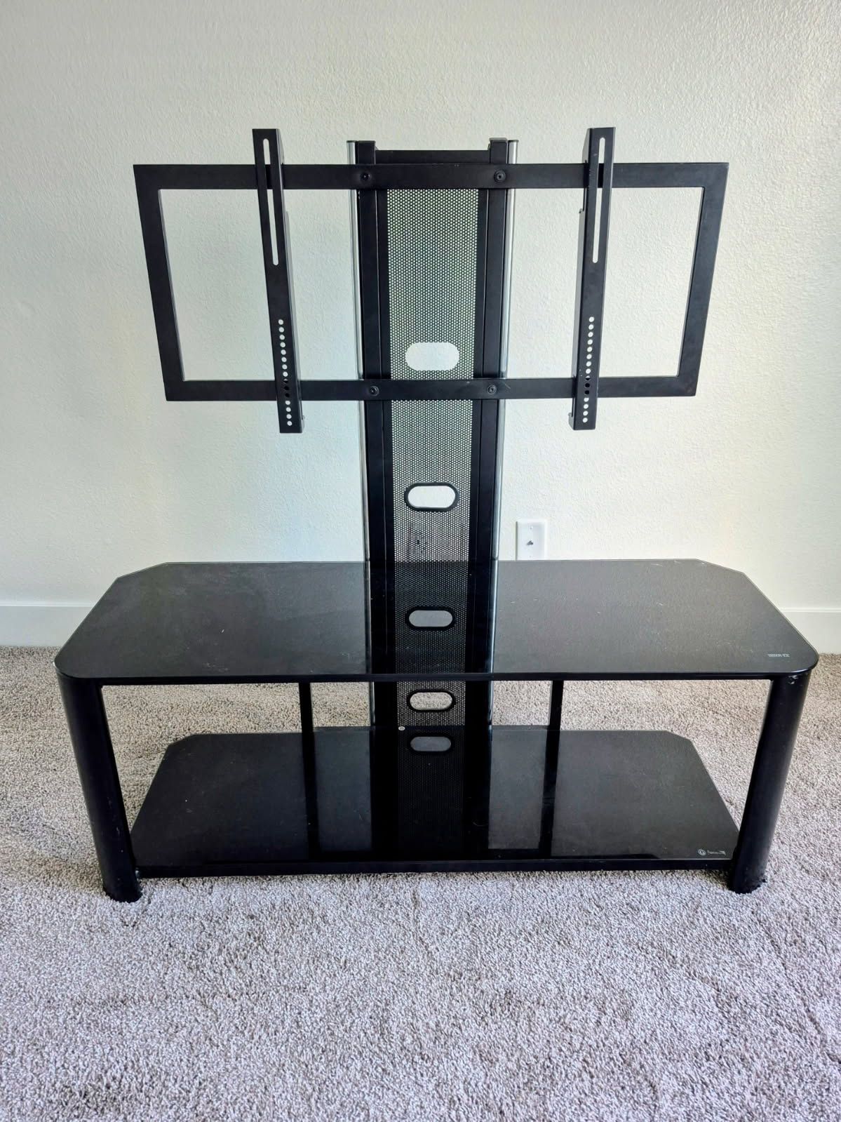 Black Glass Tv Stand 