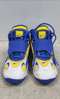 Nike Air Speed Turf DZ4448-100 Colorblock Blue/Yellow/White Sneaker 7Y
