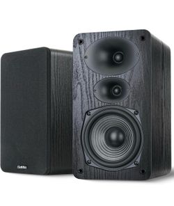Saiyin 3-Way Passive Speakers,50W*2 Bookshelf Speakers with 5.25”Woofer,48Hz Deep Bass,HiFi Audio for Home Theater, Turntable, Stereo Receiver,Pair