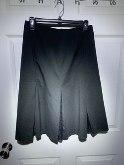 Mossimo Skirt Black Knee Length With Lace Size 2