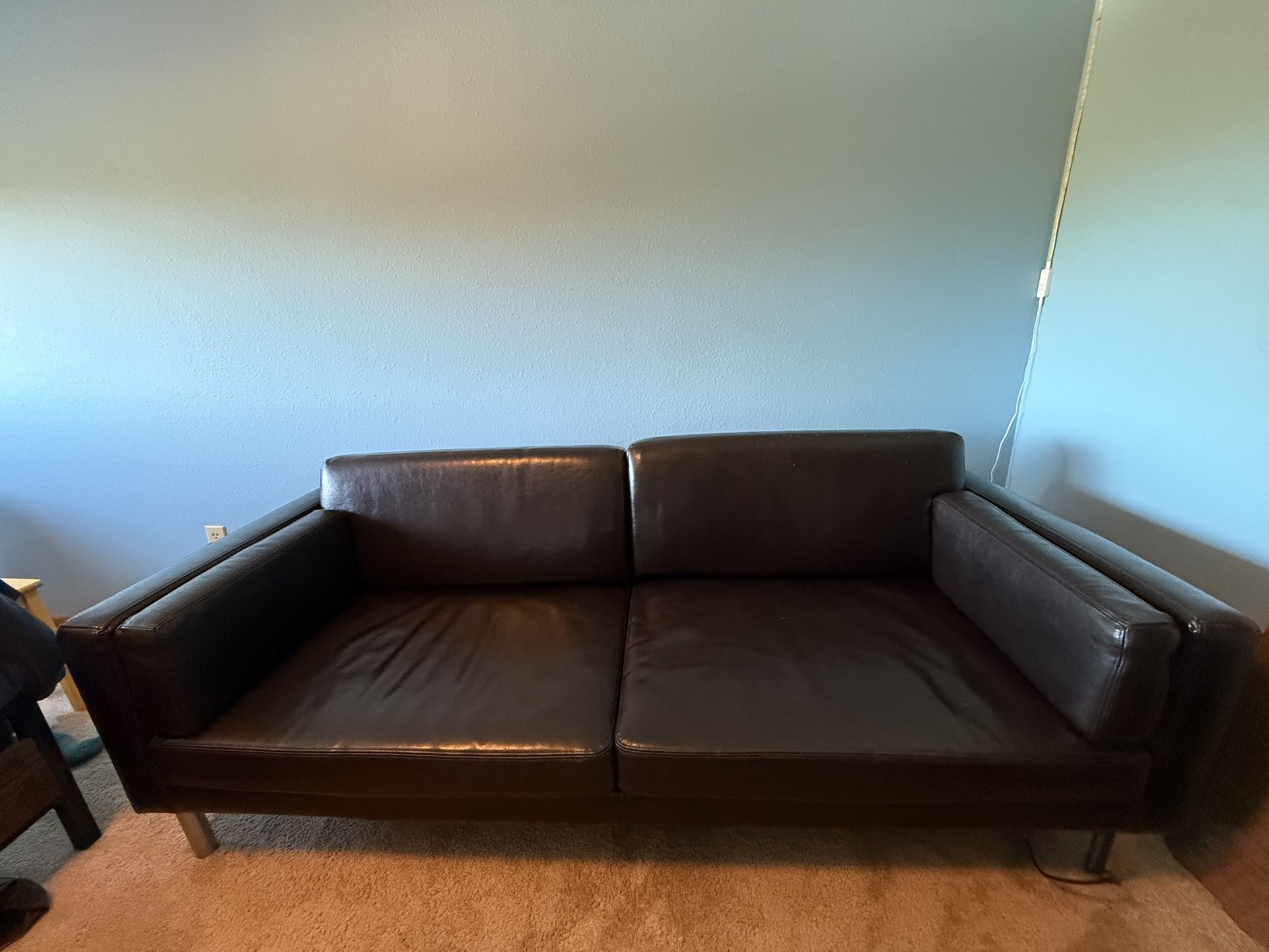 Brown Leather Couch