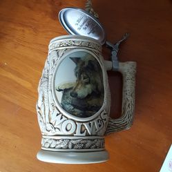 Wolf Beer Stein