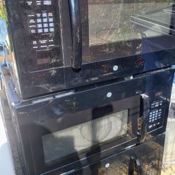 3 Used Stovetop Microwaves (Black)