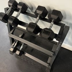 Dumbbells And Rack