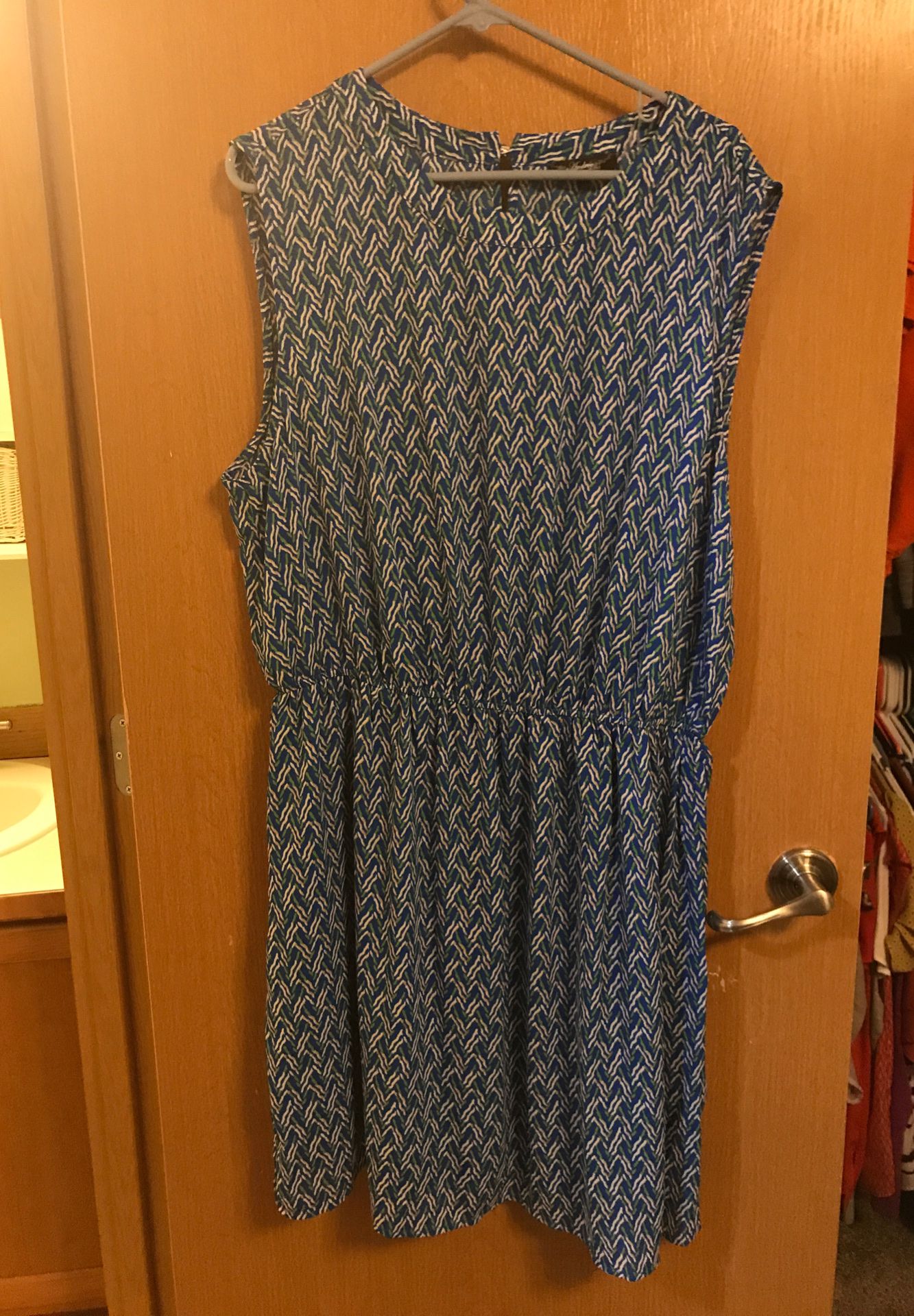 Blue/ Patterned dress