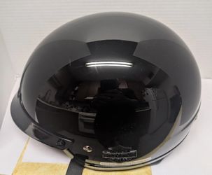 
Harley-Davidson DOT Half Helmet Large HD-H03 – Gloss Black w/ Sun Visor
