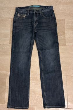 Rock & Roll Denim Revolver Straight Slim Jeans (33x32)
