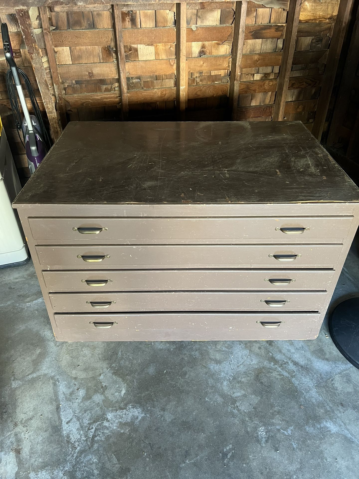 Flat File Filing Cabinet - 5 Drawer
