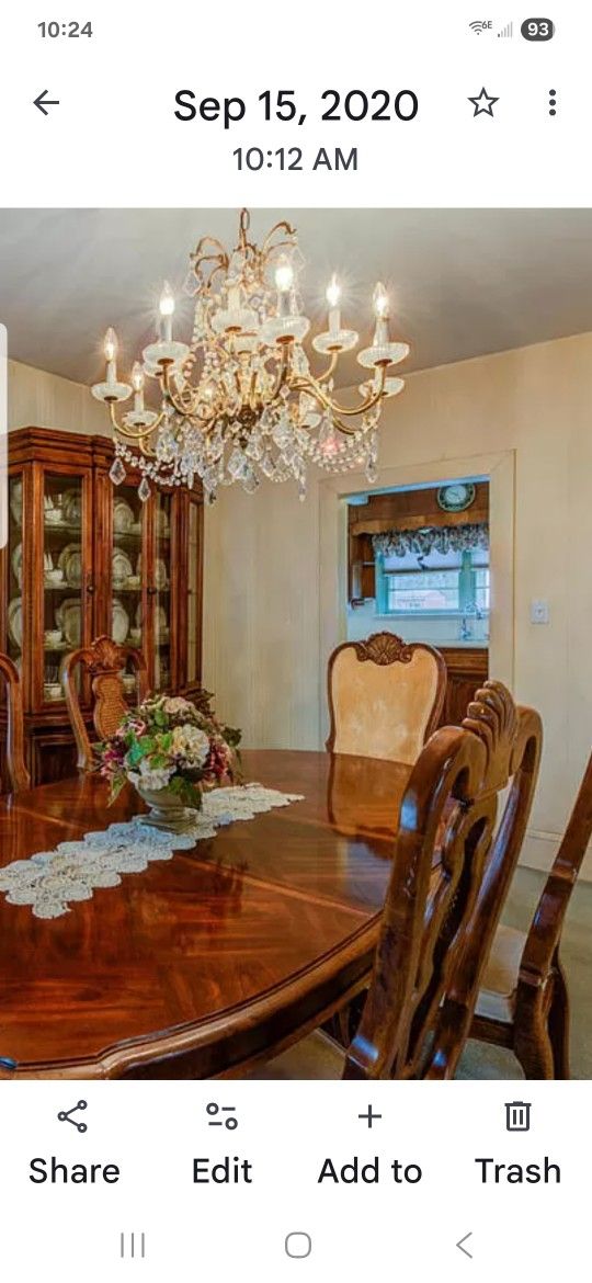 Dining Room  Table, China Cabinet, Buffet