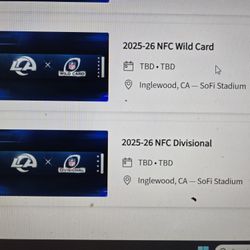 RAMS 4 TICKETS WILD CARD GAME