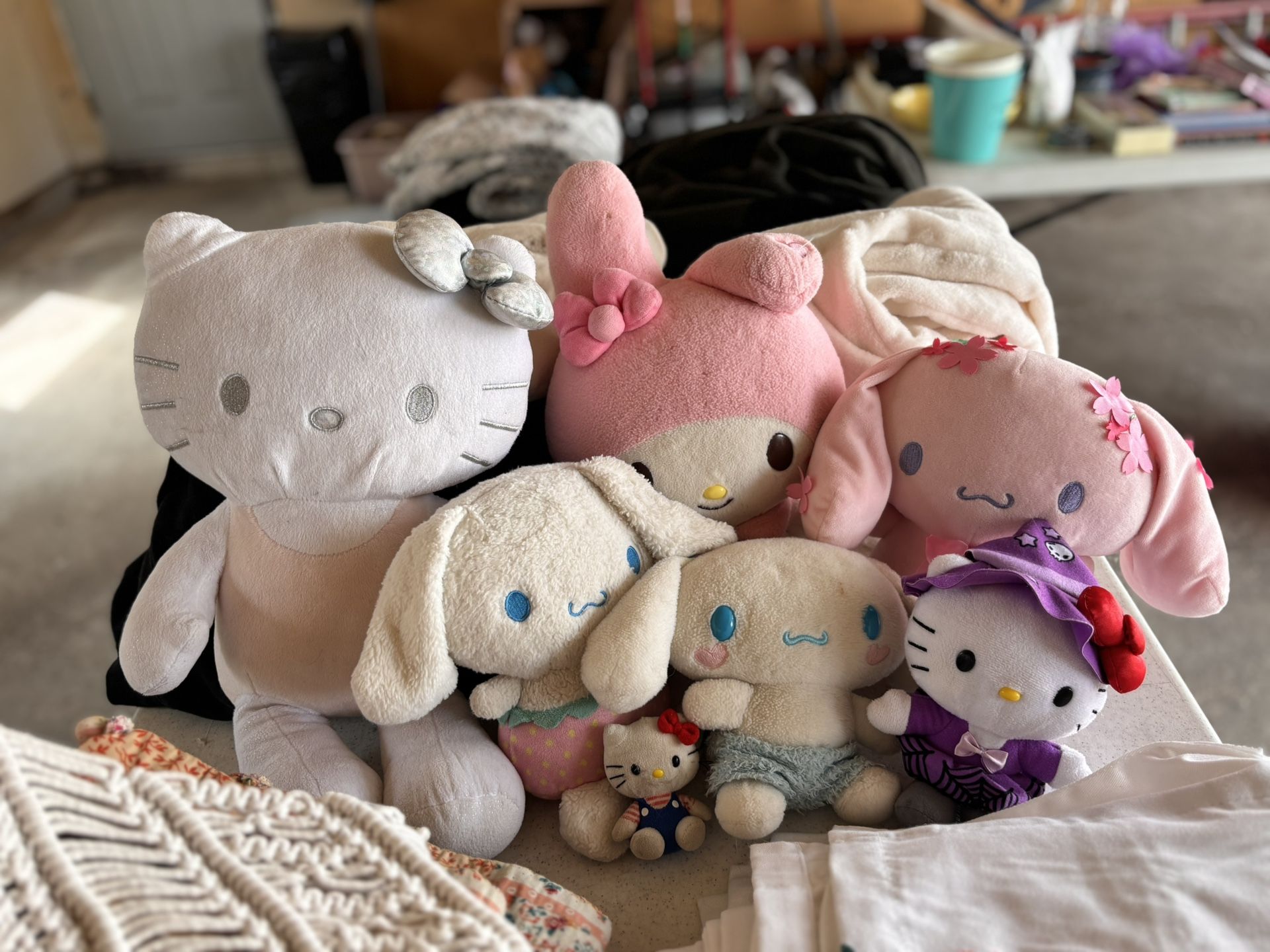 Hello Kitty And My Melody Plushies