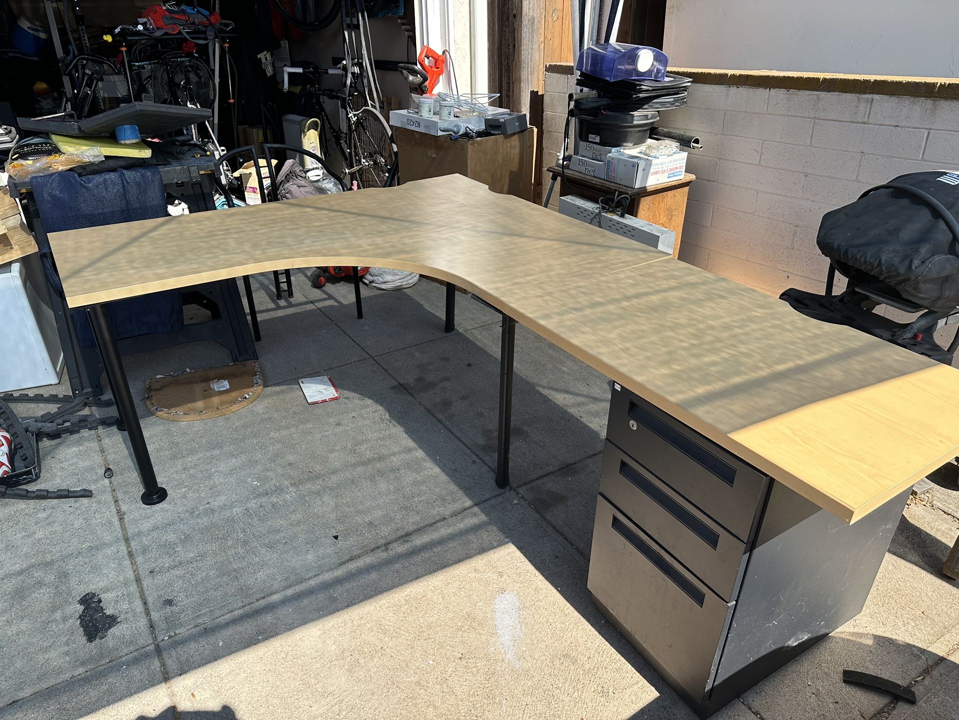 Commercial Quality L Shaped Executive Desk