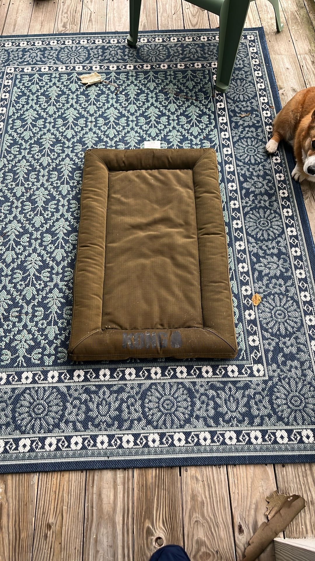 Kong Pet Bed - Canvas - Olive Green