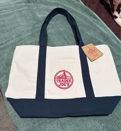 Large trader joe tote bag