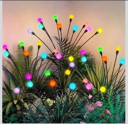 Solar Garden Lights Swaying, 20 LED Firefly Lights Outdoor Waterproof, Garden Decor Solar Lights Outdoor for Yard Porch Patio (8 Pack Multi-Colored)