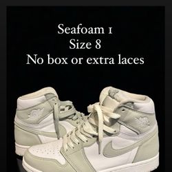 Nike Air Jordan Retro 1 Seafoam Size 8