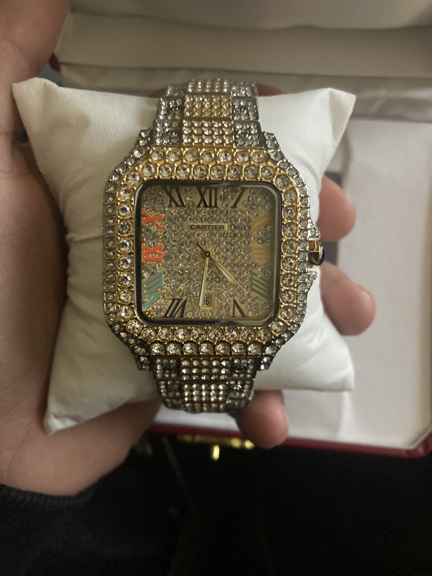 Cartier Moissanite Watch