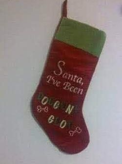 pet Christmas stocking 2 different ones available $3 each FIRM