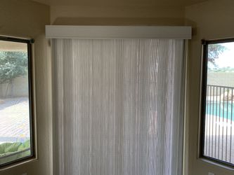Averte natural fold blinds sliding door