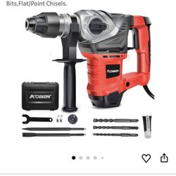 AOBEN Rotary Hammer Drill with Vibration Control and Safety Clutch,13 Amp Heavy Duty 1-1/4 Inch SDS-Plus Demolition Hammer for Concrete-Including 3 Dr