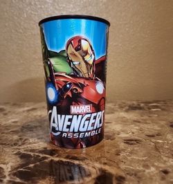 Marvel Avengers Assemble Iron Man Plastic Cup - Blue & Red