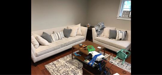 White L shape couch