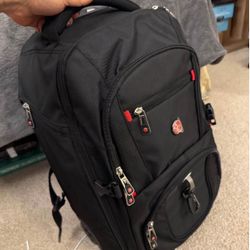 21x14x9 Rolling Backpack with Wheels - Water-Resistant, 17.3" Laptop Compartment, Ideal Carry-On for Overnight Travel, College, Work - Wheeled Busines