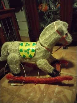 Light up christmas horse