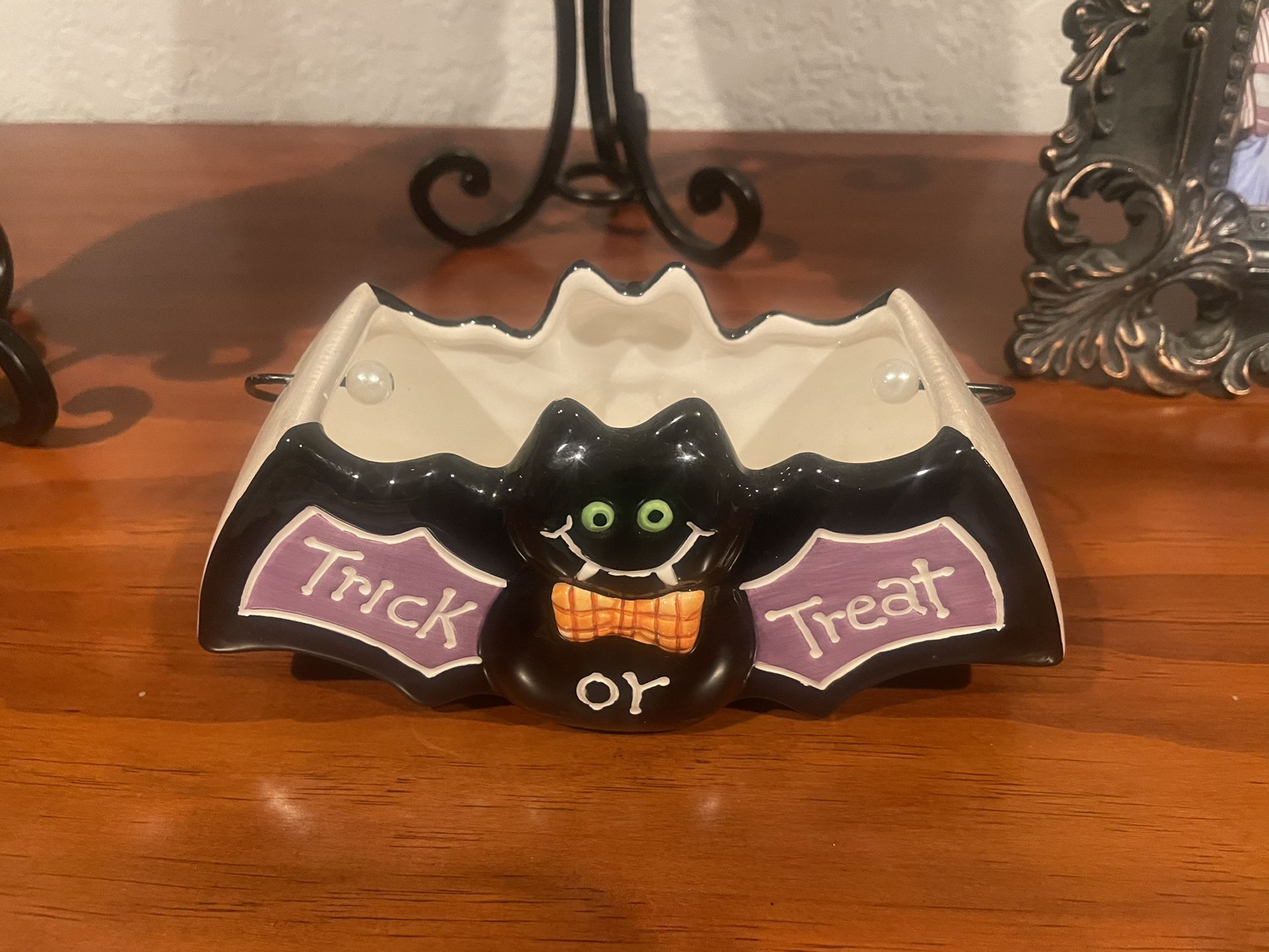 Halloween Trick Or Treat Candy Dish 
