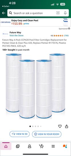 Future Way Pool Filters 4 New CCP420