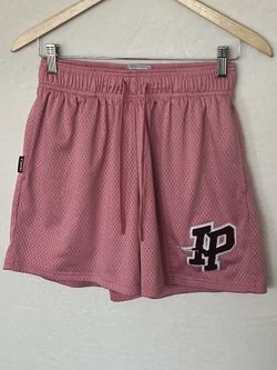 Inaka Power Shorts Women’s M Mesh Pockets Logo Pink