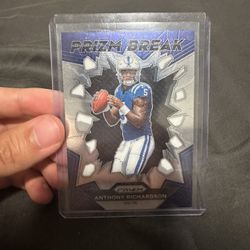 Anthony Richardson 2023 Panini Prizm Football Silver Prizm Break Case Hit
