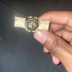 The World Is Yours 2 Finger Ring 14k Gold 