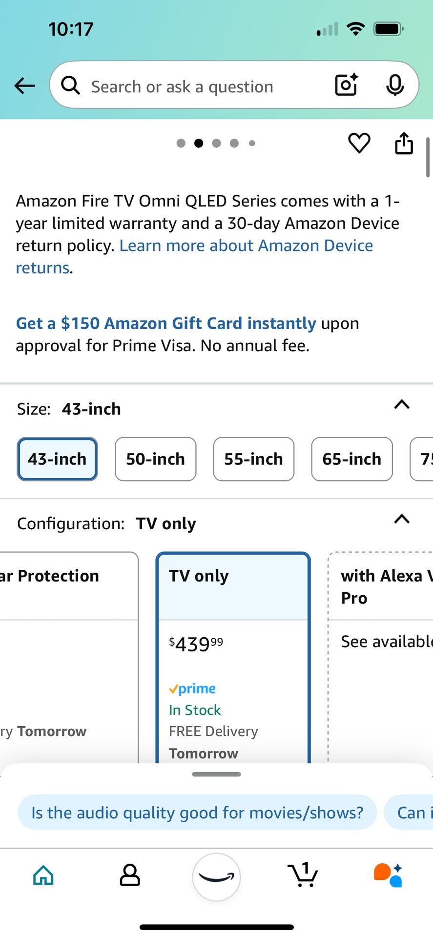 43 Inch Qled Fire Tv