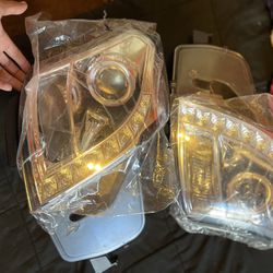 Spec-D Projector Headlights Cadillac CTS [Halo LED] (03-07)
