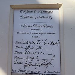 Argentina Painting Signed By Artist 