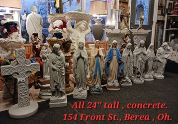 FIRM .. All 24" Tall, Garden Concrete Statue, Pls , read All The information