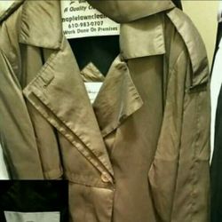 WOMEN'S FULL LENGTH BELTED TRENCH COAT