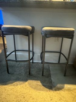 Gray Bar Stool
