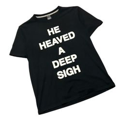 Number (N)ine Aw03 "He Heaved a Deep Sigh" Black Tee Size 3
