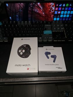Motorola smart watch and motorolas bose ear buds