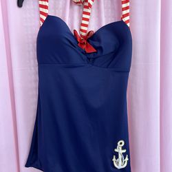 Super Cute Sailor Bodysuit Bathing Suit Drag Queen Costume Show Suit