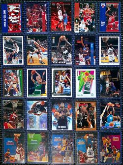 Jordan, Bird, Shaq & More NBA Legends Card Lot (25 Cards)