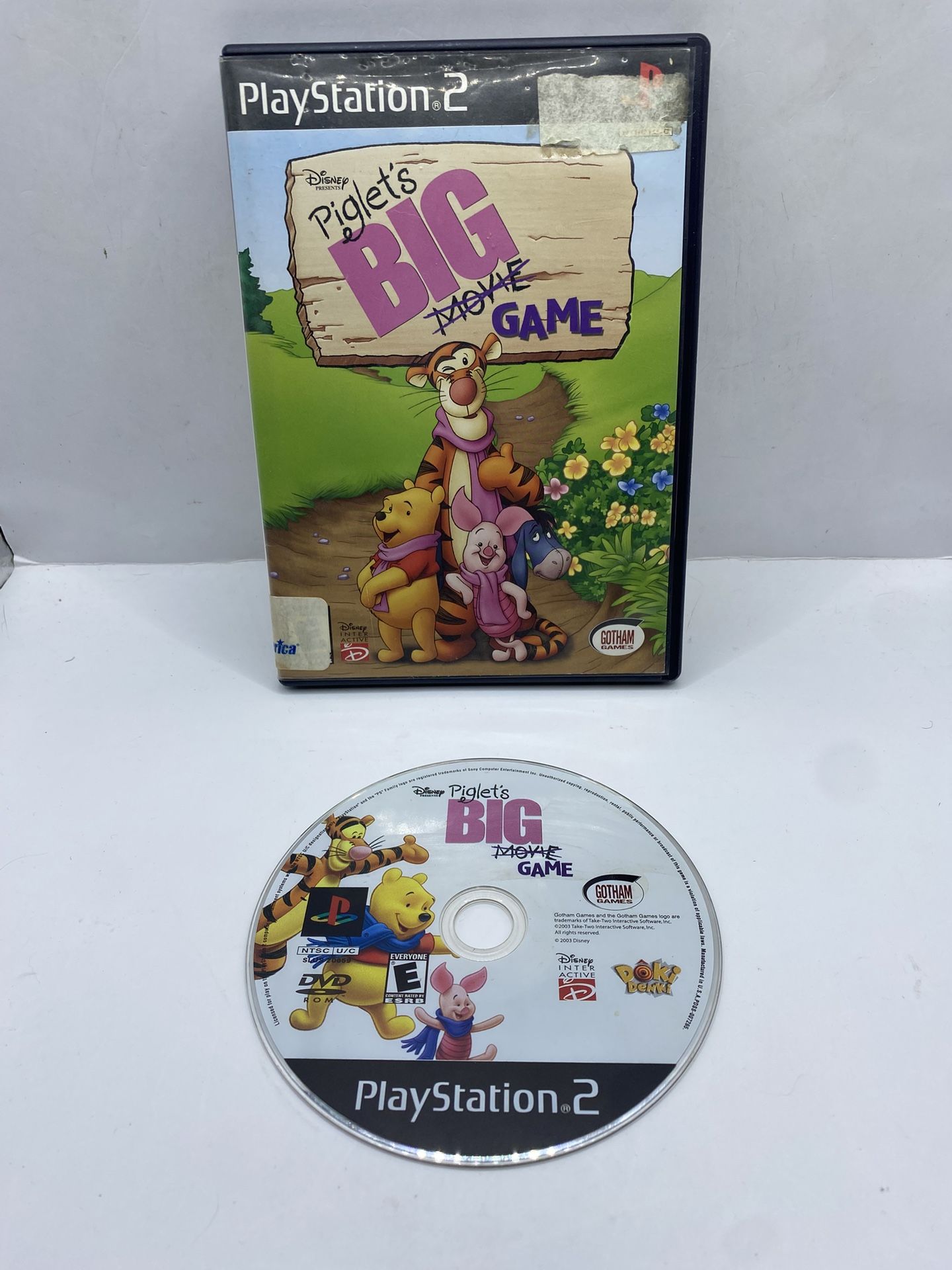 Piglet's Big Game Movie PS2 Playstation 2 Video Game Rare Game and Case - Tested