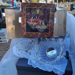 Grapevine Collection Set Of 2 Fine Silv Plated Baskets