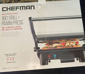Chef man 180 degree Grill + Panini Press
