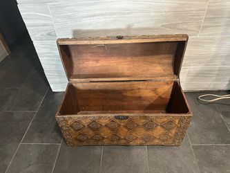 Small wooden chest